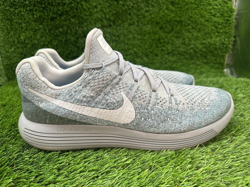 Nike Lunarepic Low Flyknit 2 863779-008 Athletic Sneaker Men's 13 Gray Running